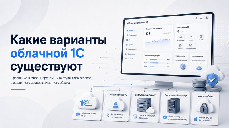 Какие варианты облачной 1С существуют и чем они отличаются